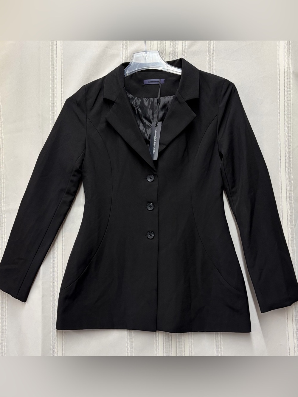 Maniere De Voir Black Blazer Jacket Classy Office Jacket Size 8 Woman’s